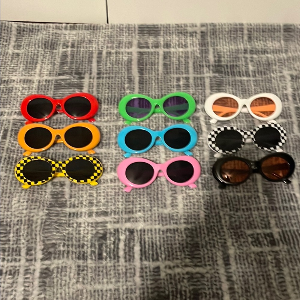 Colorful Retro Sunglasses Set